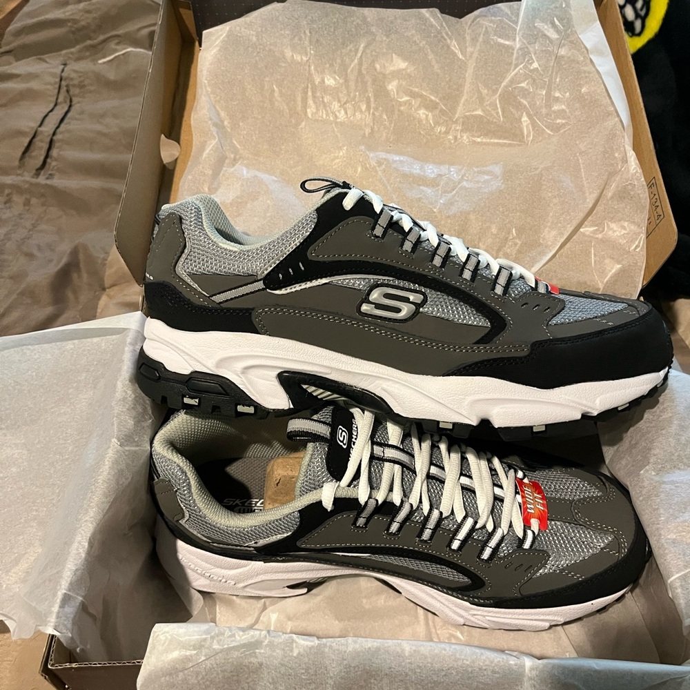 Skechers Black Athletic Shoes